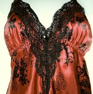 Sexy red and black nightie